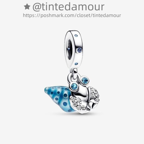 Pandora Glow-in-the-dark Hermit Crab Dangle Charm - Picture 1 of 2